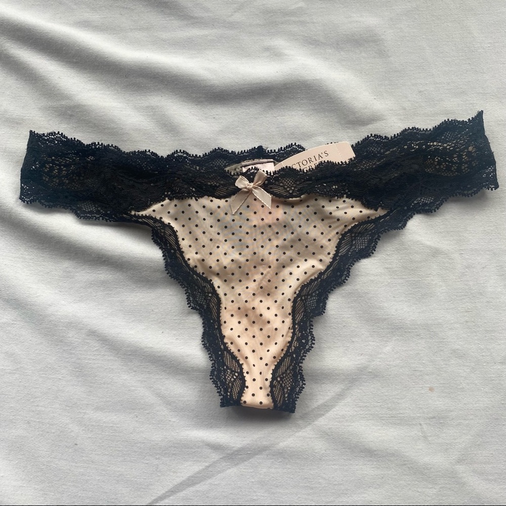 Victoria’s Secret Polka Dot Lace Thong